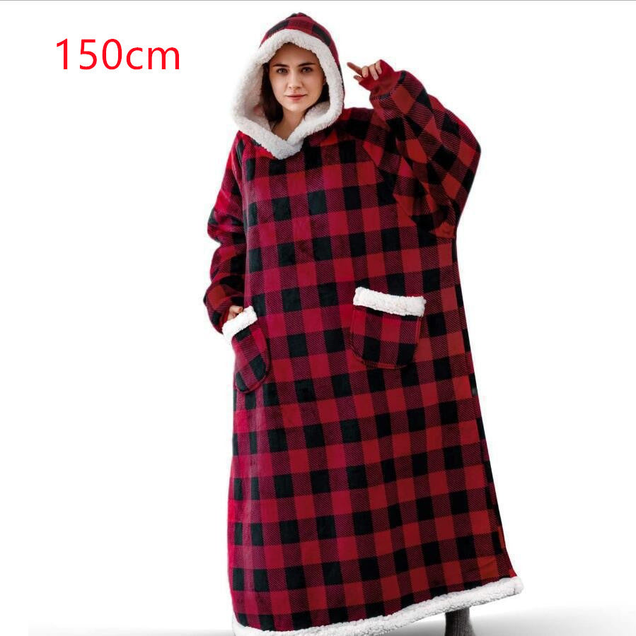 Winter TV Hoodie Blanket Winter Warm Home Clothes Women Men Oversized Pullover image 10