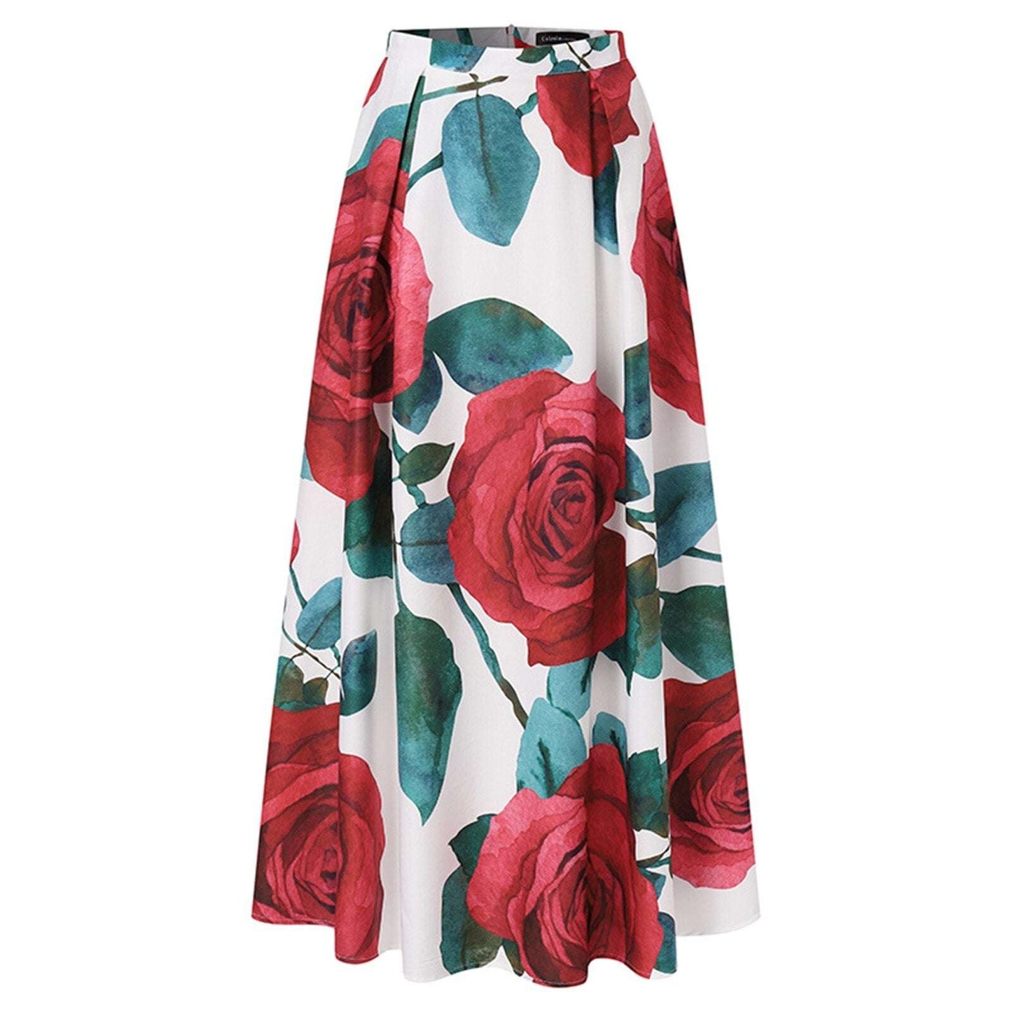 Long Skirts for Women Summer Gold Tummy Control Printed Maxi Skirts for Women F image 3