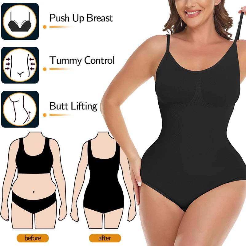 Women's Plus Size Bodysuits Butt Lifter Shapewear Fajas Colombianas Tummy Contr image 5