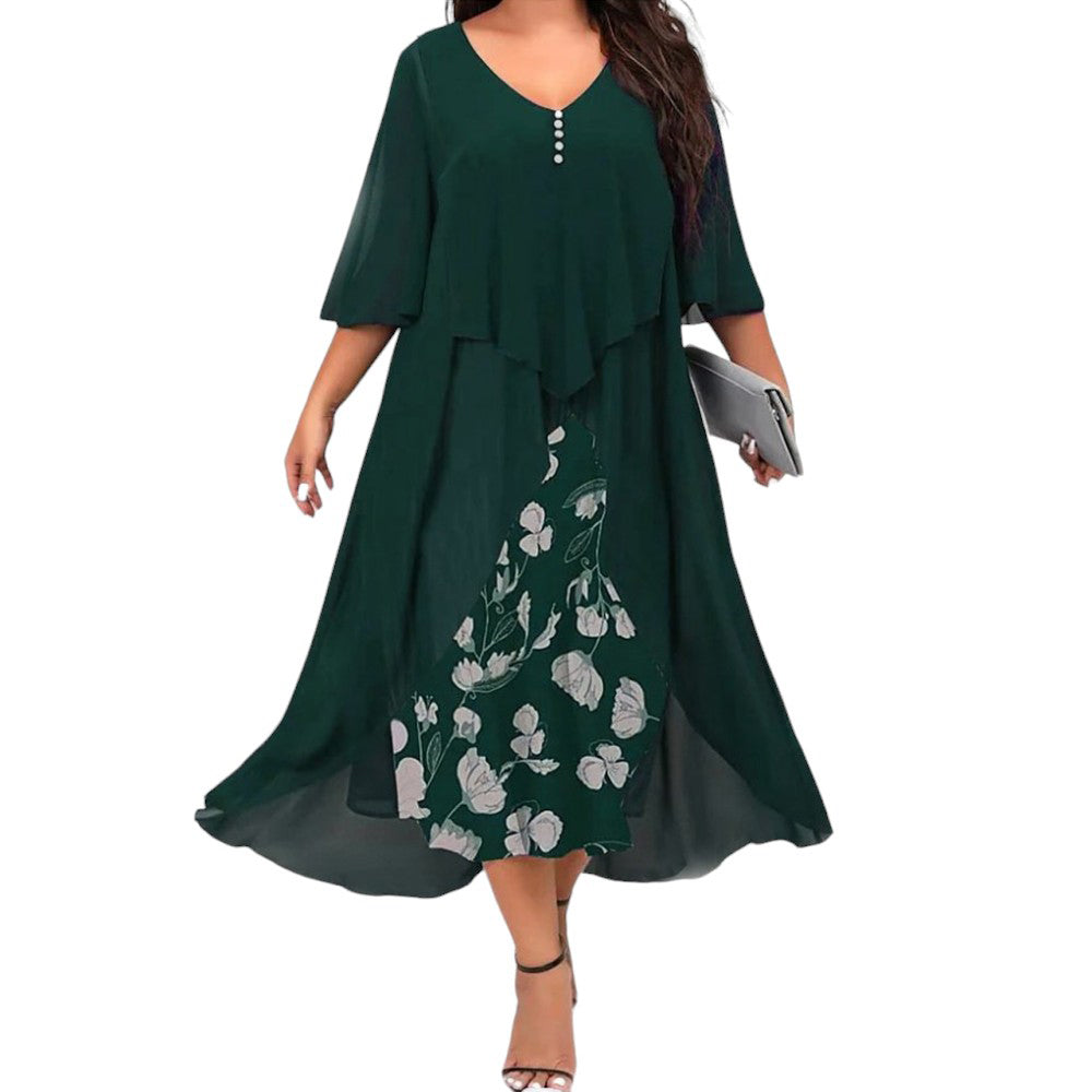Oversized Long Dress for Women Clothing 2024 Summer Plus Size Elegant Vestidos image 1