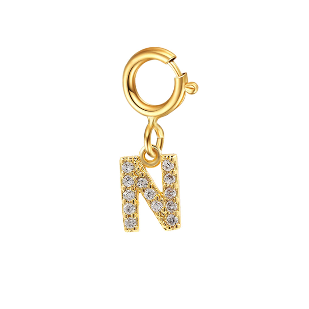 Custom Personalized diy Initial Letter Name Necklace for Women Gold color Penda image 22