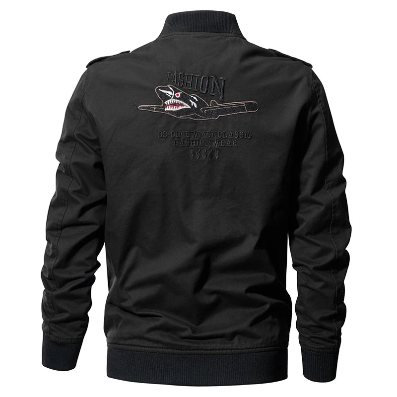 New Spring Military Style Pilot Jacket Multi-pocket Men Tactical Flight Jacket image 8