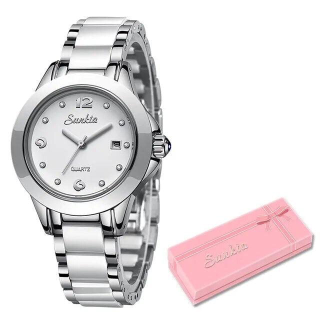 Fashion Women Watch Rose Gold Ladies Bracelet Watches Girl Reloj Mujer 2023 New image 1
