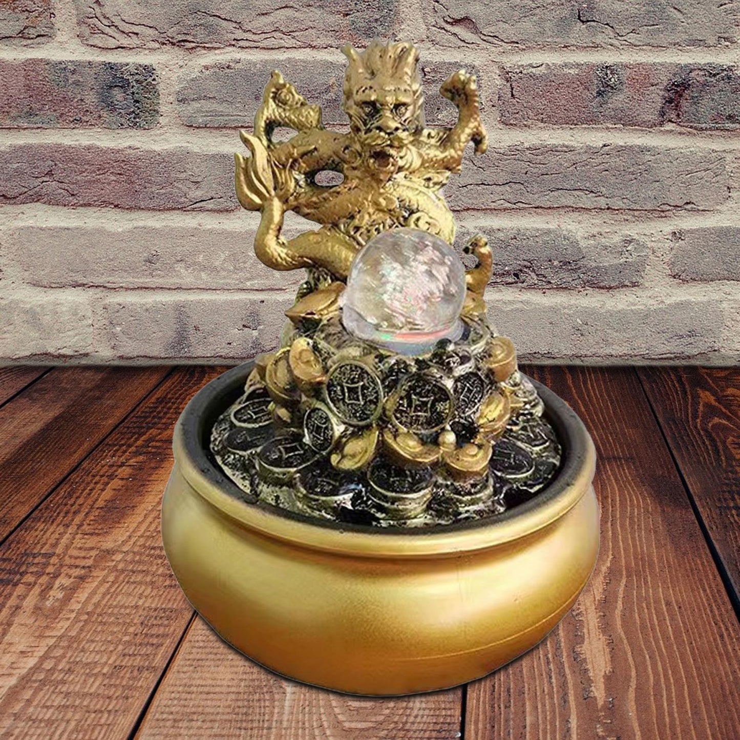 Indoor Water Fountains Tabletop Waterfall Table Ornament Feng Shui Tabletop Fou image 1