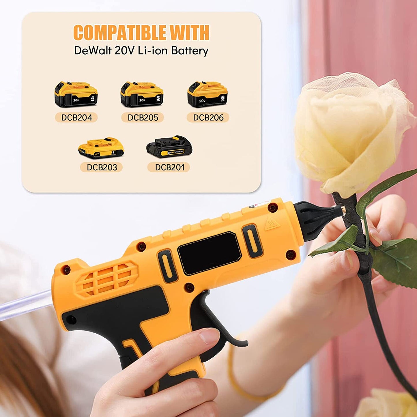 Cordless Electric Handheld Hot Glue Gun Repair DIY Tool Hot Melt Welding Hot Ai image 5