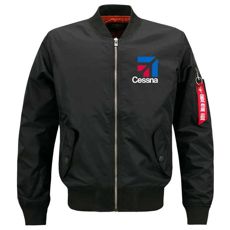 Streetwear Outdoor Military Aviation Pilots Cessna Ma1 Bomber Flight Jacket Coa image 0