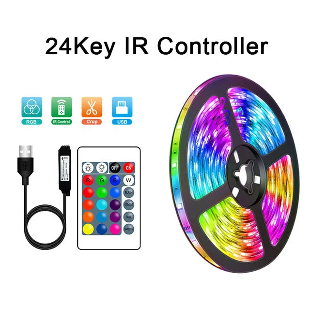LED Strip Light WIFI Bluetooth Control 5050 RGB Led Lights Flexible Ribbon Luce image 4