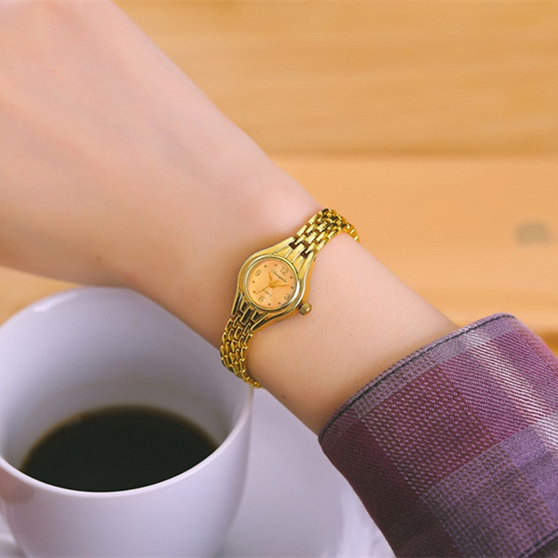 Simple Elegant Small Women's Watches Luxury Brand Gold Wrist Watches for Women image 7