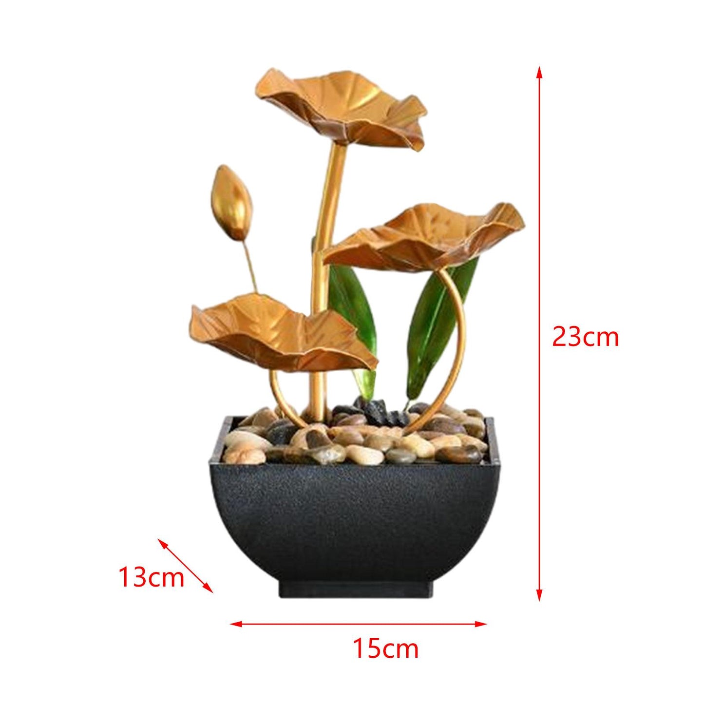 Tabletop Fountain Traditional Fengshui Easy to Use Indoor Relaxation Indoor Dec image 7