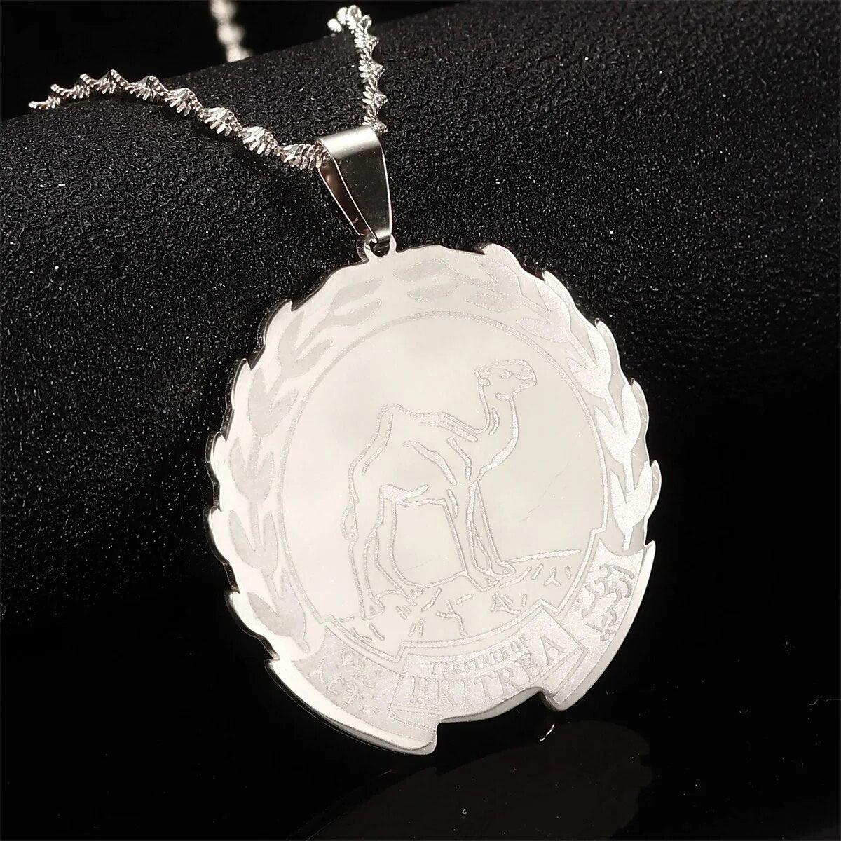 Eritrea Map Pendant Necklaces Chain Women Girls Gold Color Jewelry African Neck image 5