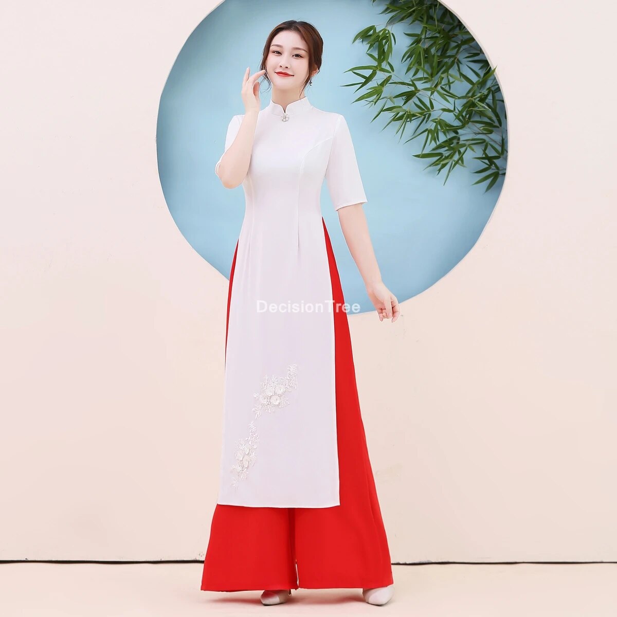 2022 ao dai dress vietnam dress women oriental chiffon lace dress vietnam cloth image 4