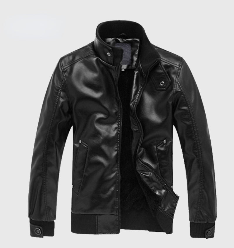 2023 Spring Autumn and Winter Mens coats Slim Fit Motorcycle Mens Leather Jack image 7