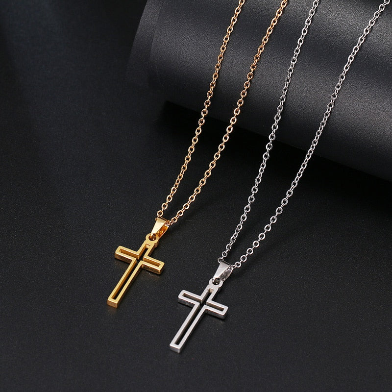 DOTIFI Stainless Steel Necklace For Women Lover's Gold And Rose Gold Color image 3