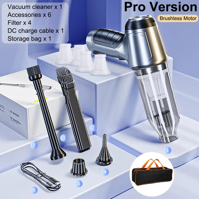 Car Vacuum Cleaner Wireless Mini Vacuum Cleaner Car Handheld Auto Cleaning Mac image 6