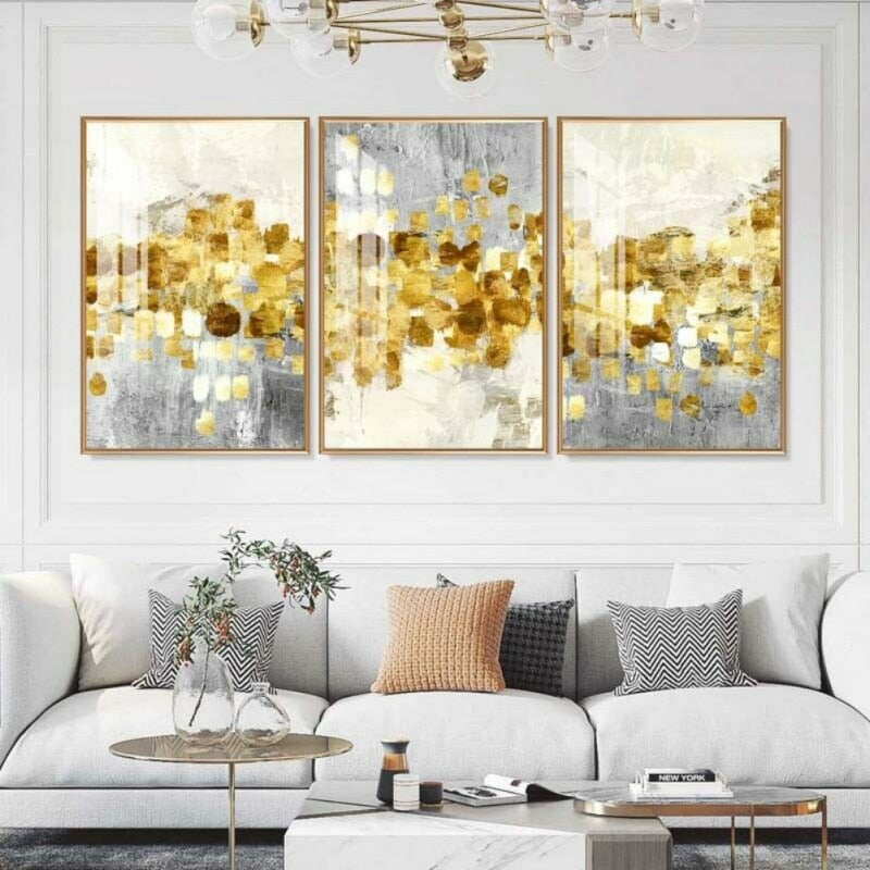 Golden Leaves Home Decoration Painting Fashion Canvas Wall Painting Bedroom Ki image 3
