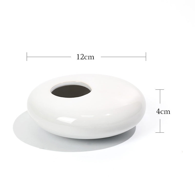 Ceramic Small Water Drop Flower Pot Vase Device Zen Tea Table Desktop Japanese image 2