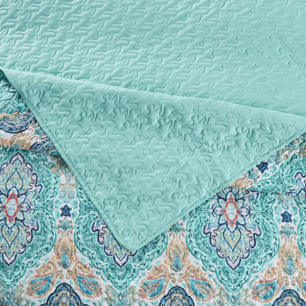 Mainstays Quilt Set, Full/Queen, Multicolor, 3 Piece image 2