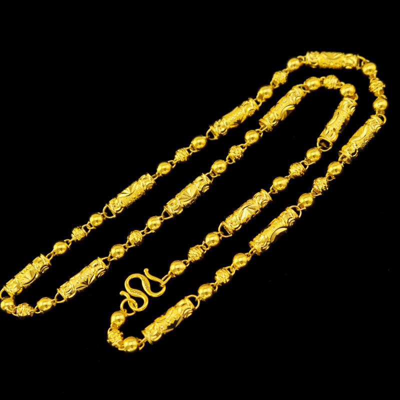 30g 14k Gold Real Gold Necklaces Shiny Choker Snake Chain Exquisite Necklace Gi image 4