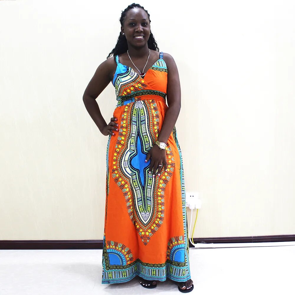 Dashikiage Waist Split Front Cami Dress Elegant Slim Floral Print Sleeveless Dr image 0