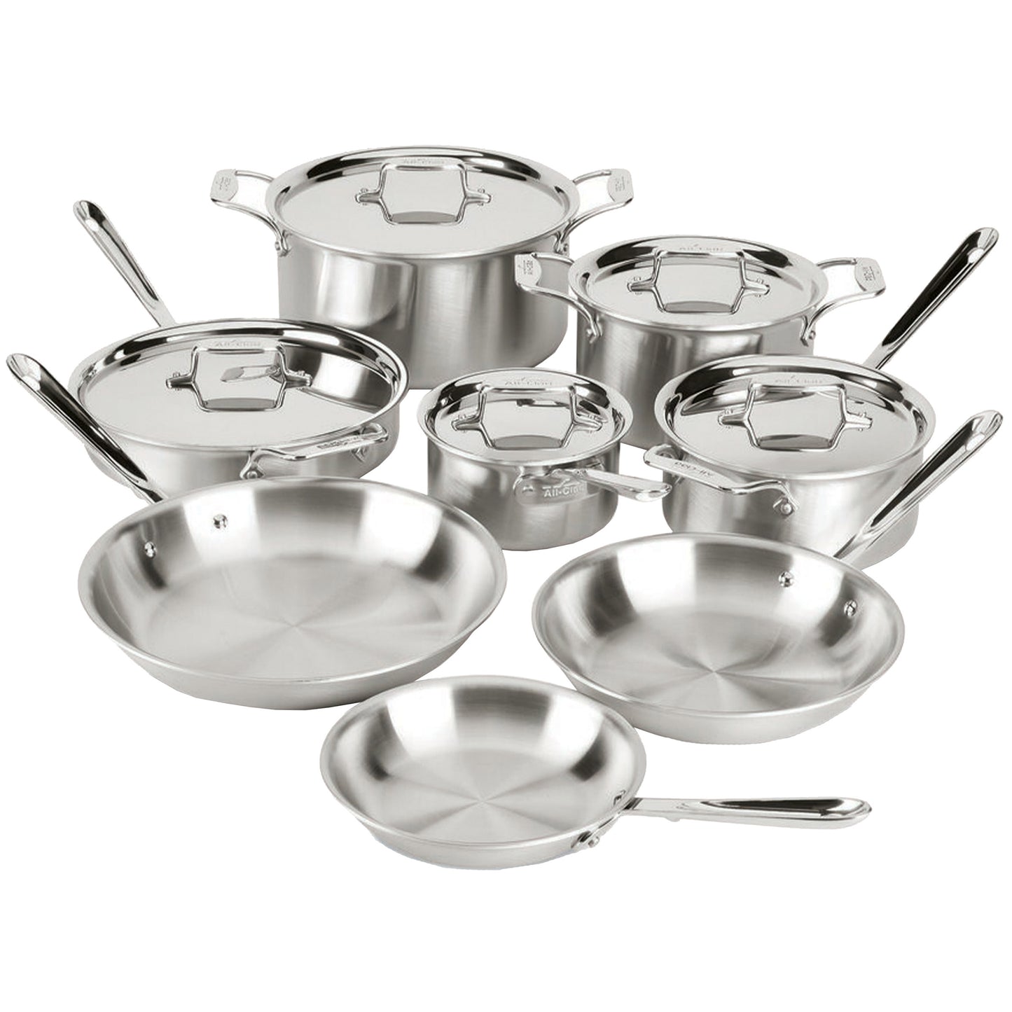 All-Clad d5 Stainless Steel 13-piece Cookware Set image 0