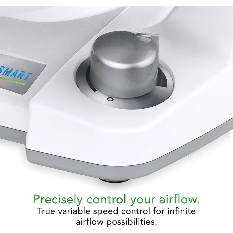 Energy Smart Compact Air Circulator Fan with Variable Speed Control, White, CR1 image 4