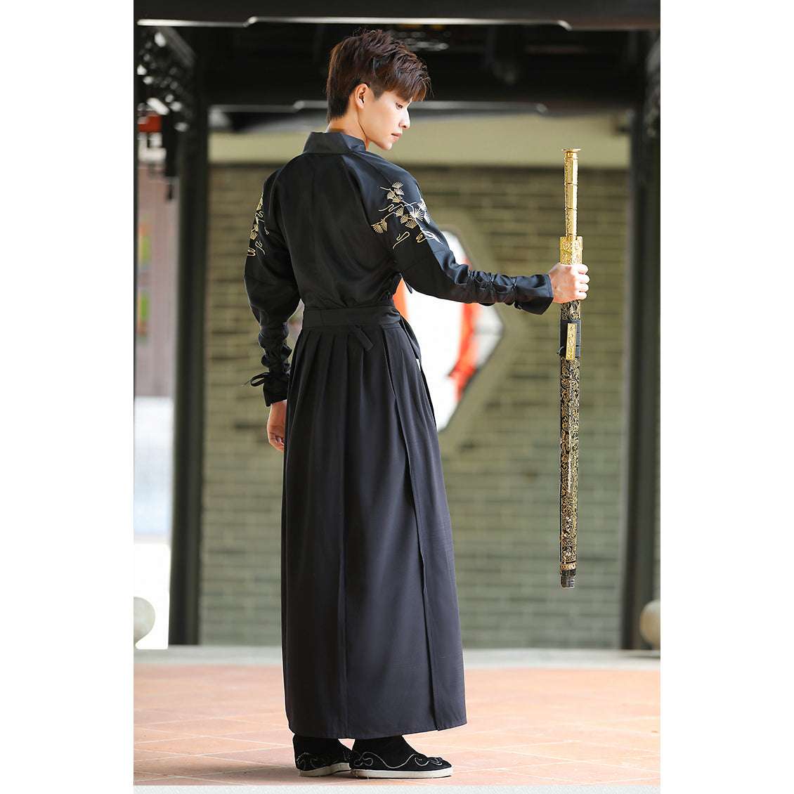 Japanese Vintage Kimono Samurai Cosplay Clothing Woman Man Chiinese Hanfu Crane image 6