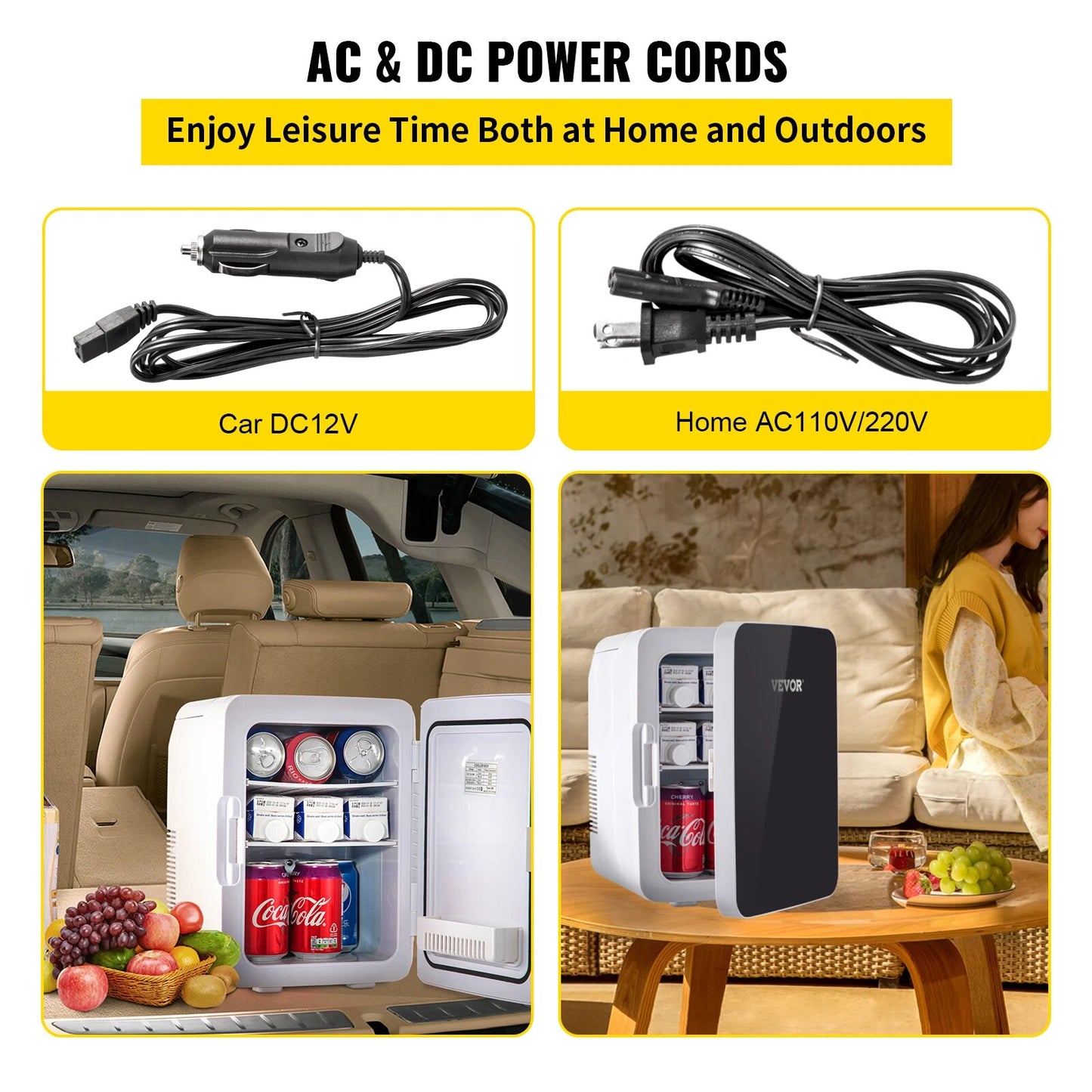 VEVOR 10L Mini Fridge Car Refrigerator Portable Freezer Cooler and Warmer Stori image 9