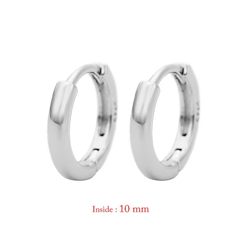 1Pair Single Minimal Gold Color Tiny Cartilage Hoop Earrings Stainless Steel Tr image 8