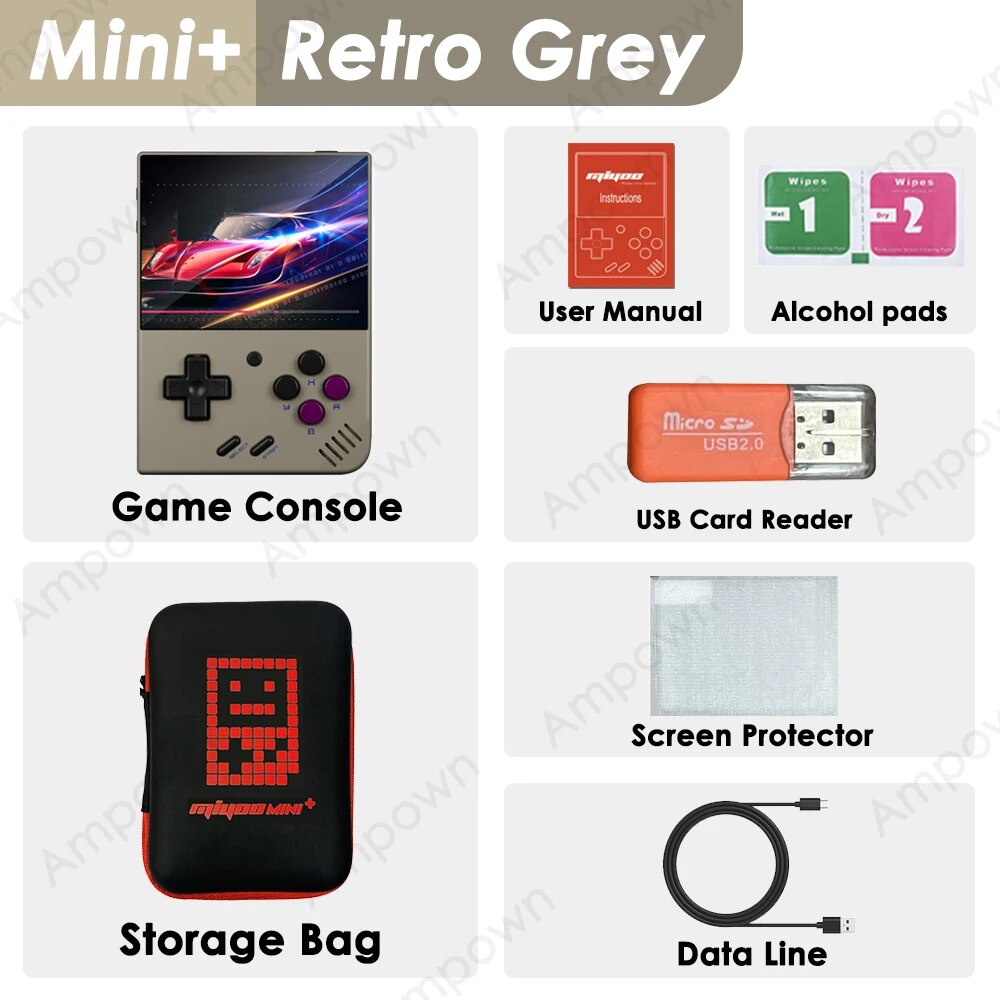 MIYOO Mini Plus Portable Retro Handheld Game Console V2 Mini+ IPS Screen Classi image 3