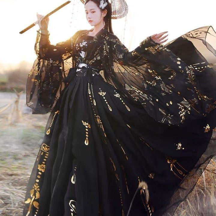 Original Hanfu Ancient Chinese Costume Women Clothes Traditional Hanfu Dance Co image 1