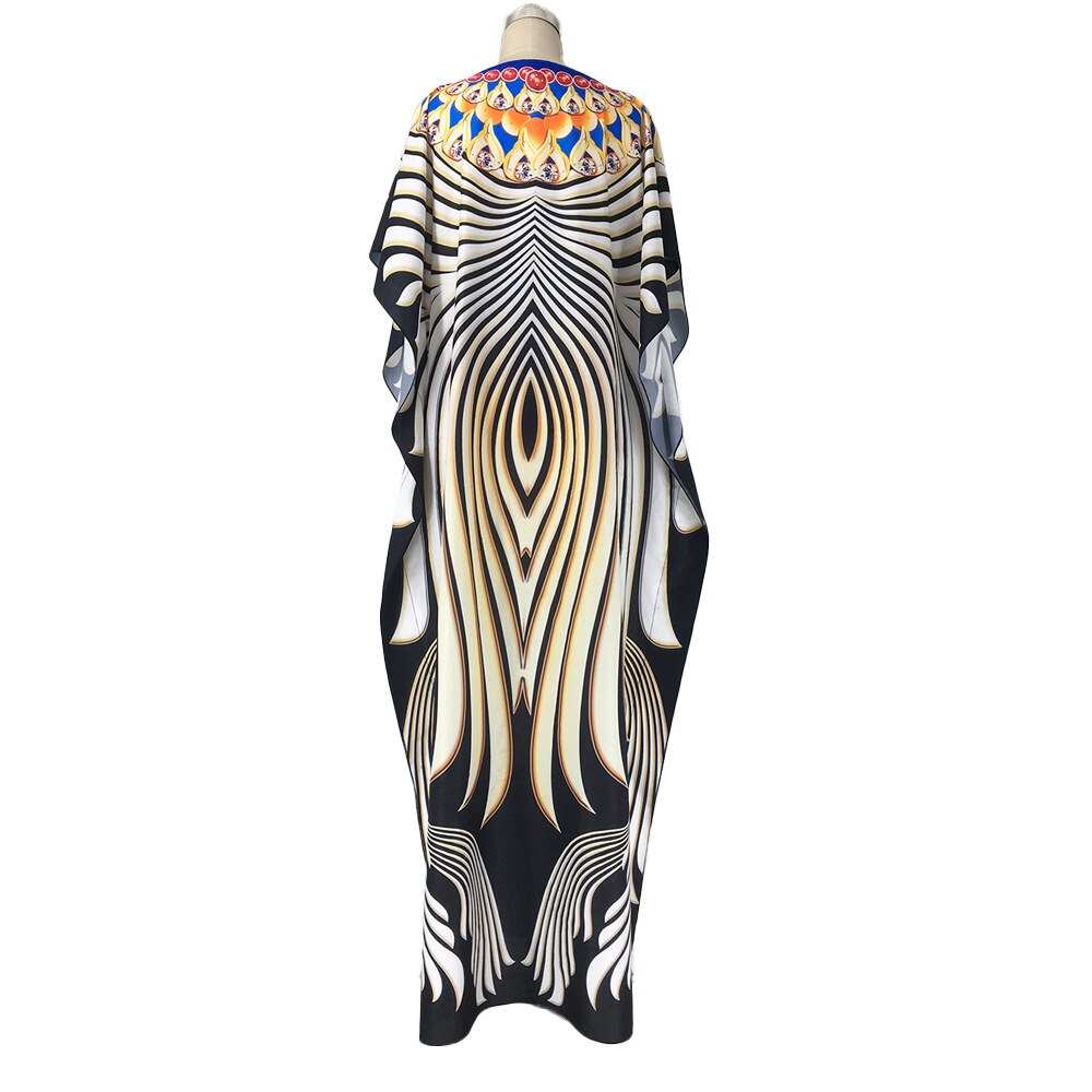Short Sleeve African Women's Abaya Long Robe Maxi Casual Dresses Muslim image 5