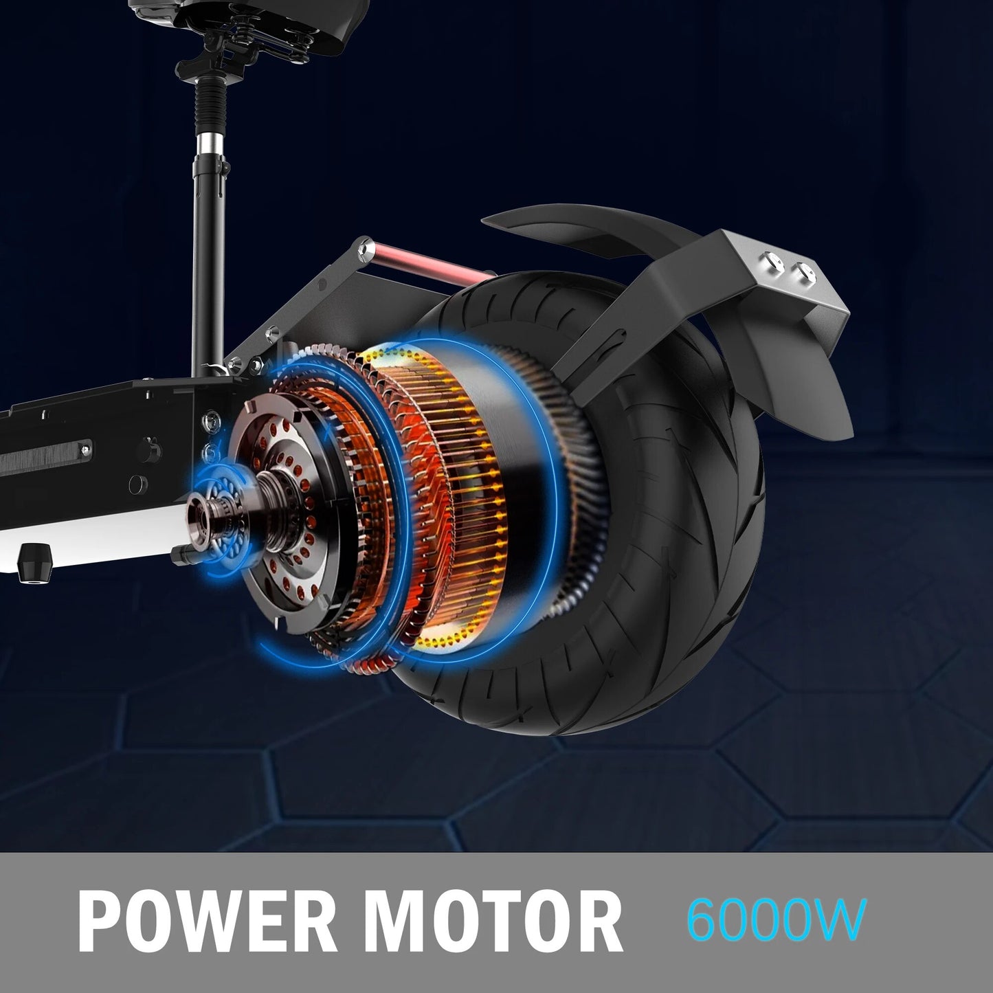 100km/h Top Speed Scooter Electric 13inch Tire Electric Kick Scooter Folding Hy image 2