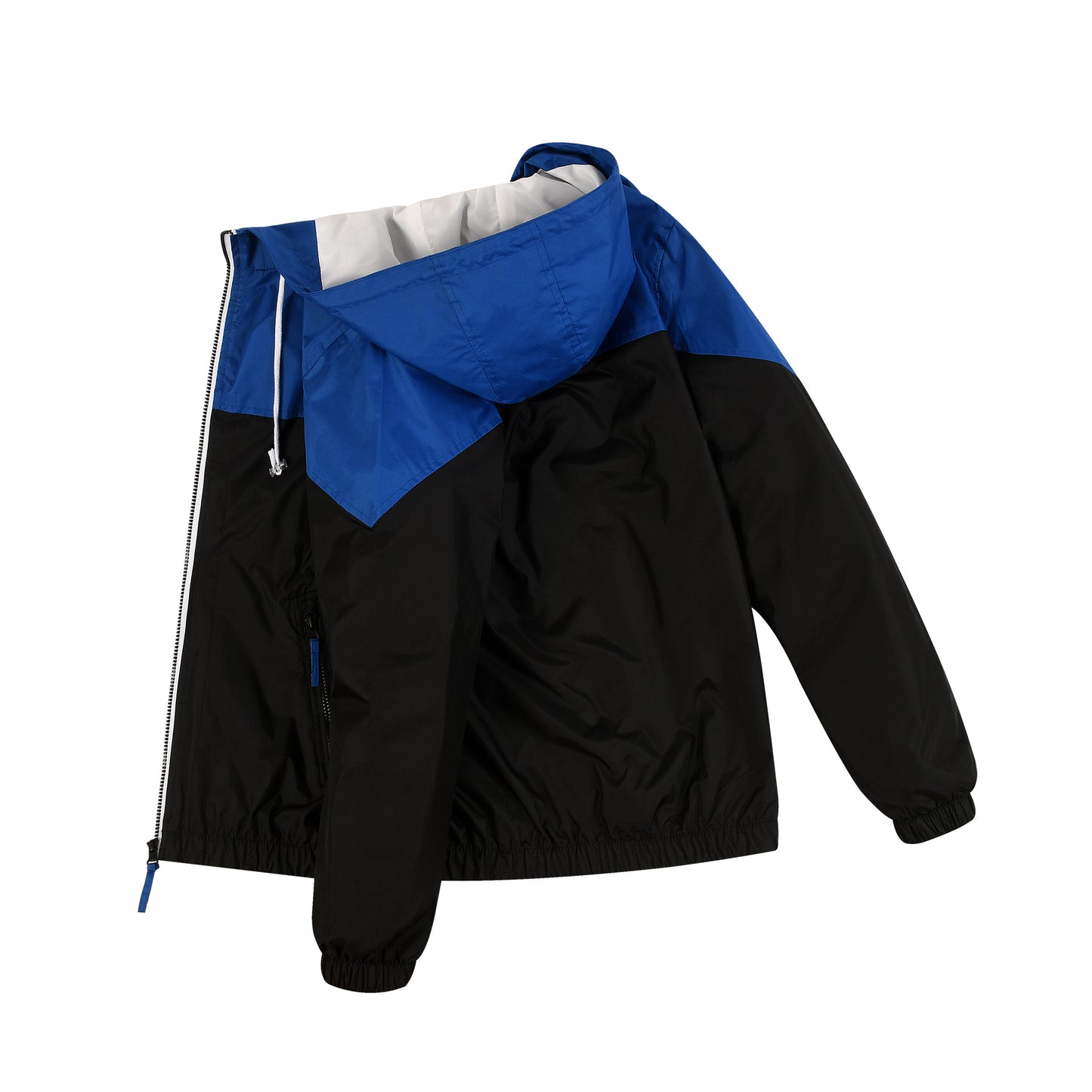 Men's Spring And Autumn New Colorblock Casual Jacket, Fashionable Hooded Windbr image 4