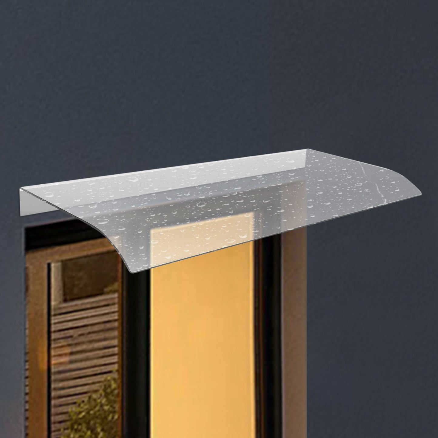wning Canopy UV Rain Snow Protection for Front Door Porch Patio Roof Rain Shelt image 1