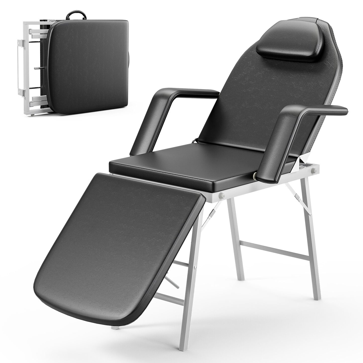 Two Colors Massage Table Beauty Salon SPA Tattoo Bed Facial Chair image 5