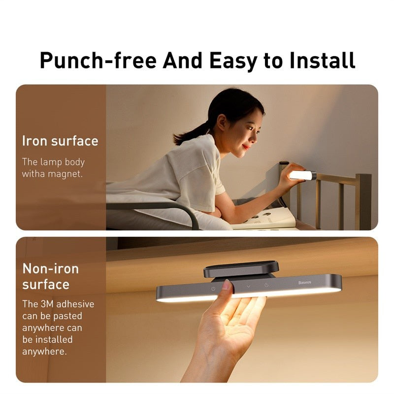 Baseus Night Light Hanging Magnetic LED Table Lamp Stepless Dimming Desk Lamp R image 6