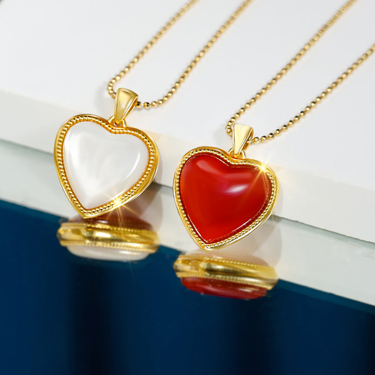 Heart Shape Necklaces for Women 18 K Pure 100 Gold with Certificate Elegant Wom image 5