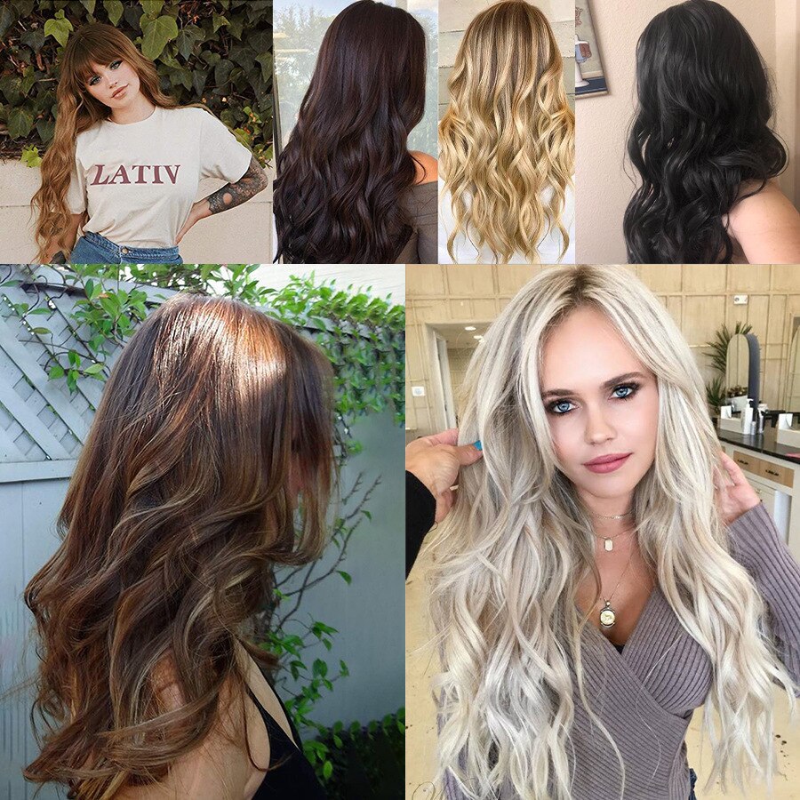 SP Highlights Hair Extensions Stealth Line Gold/Brown Adjustable Transparent He image 13