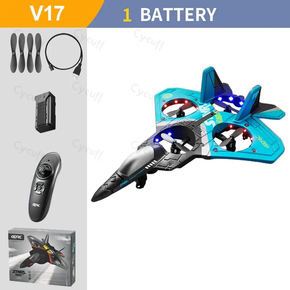 V17 RC Remote Control Airplane Drone 2.4G Gravity Sensing Remote Control Plane image 3