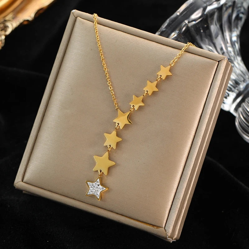 EILIECK 316L Stainless Steel Gold Color Hollow Ball Beads Pendant Necklace For image 4