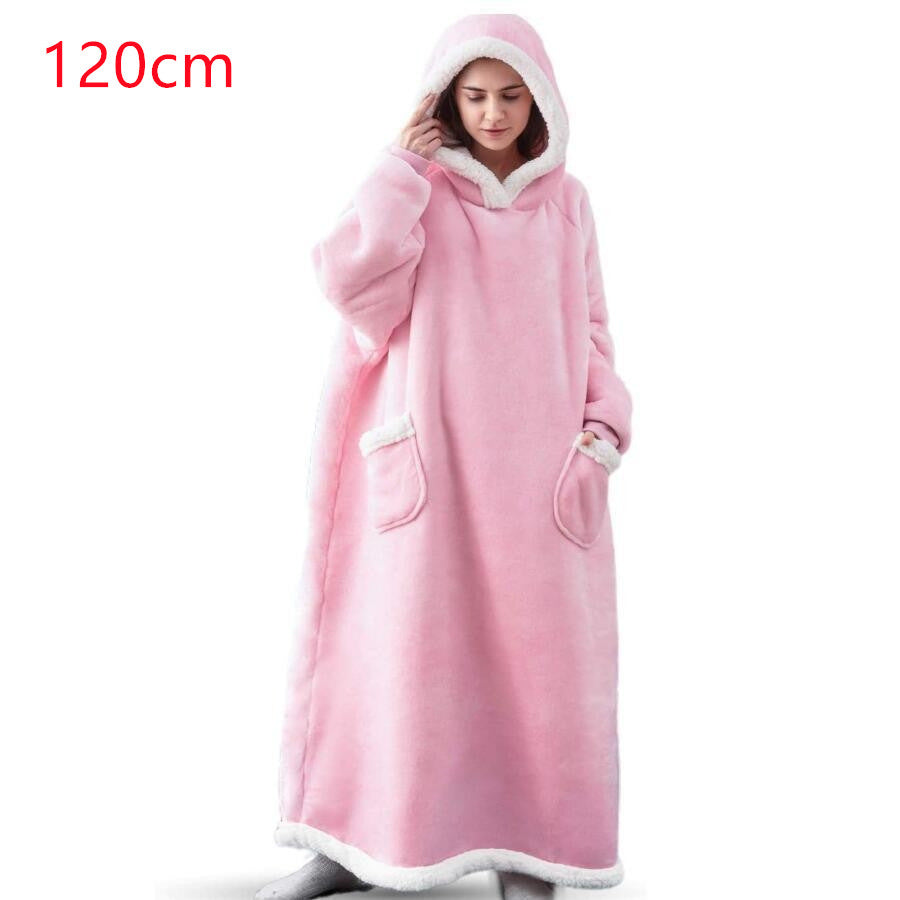 Winter TV Hoodie Blanket Winter Warm Home Clothes Women Men Oversized Pullover image 4
