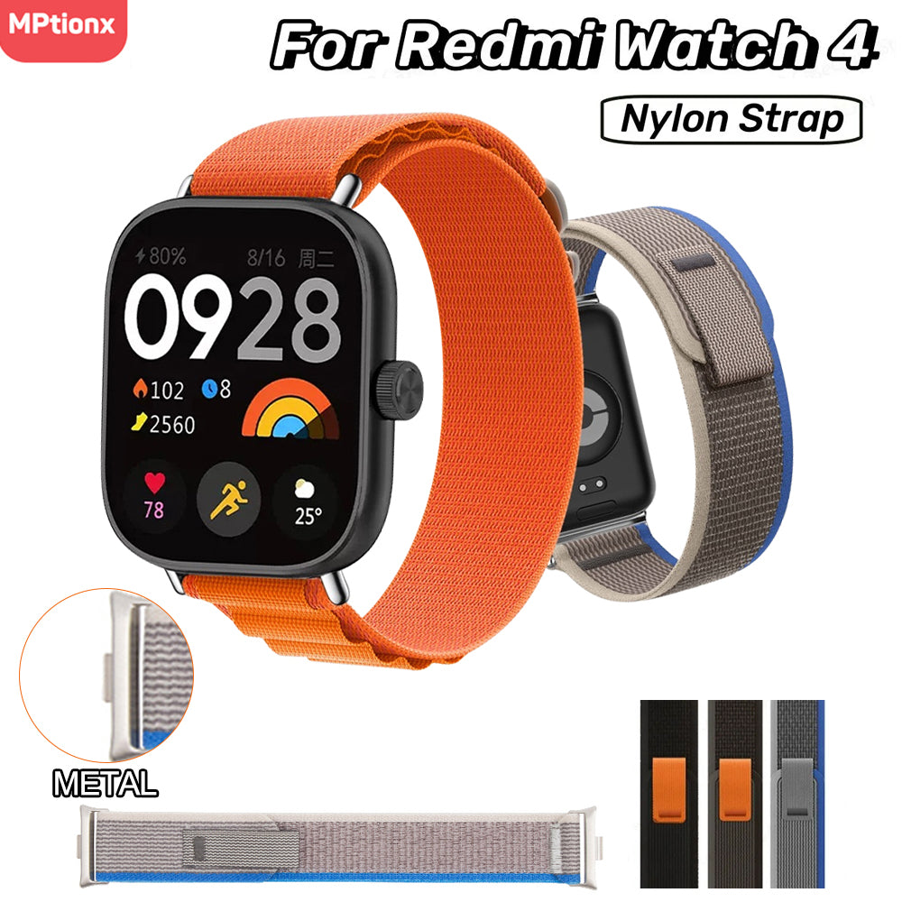 Nylon Loop Strap for For Xiaomi Redmi Watch 4 Adjustable Elastic Bracelet Watch image 1
