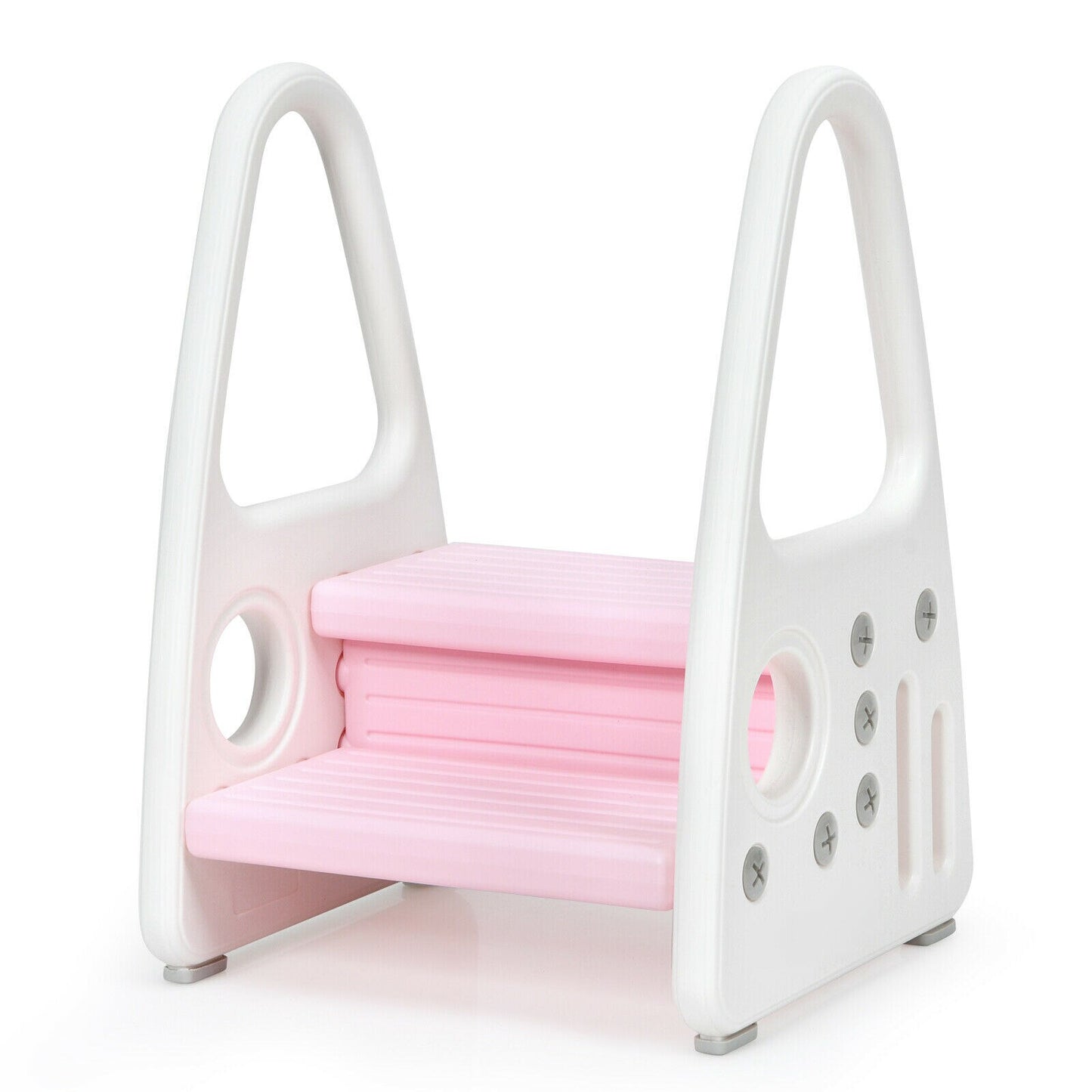 Kids Step Stool Learning Helper w/Armrest for Kitchen Toilet Potty Training image 1