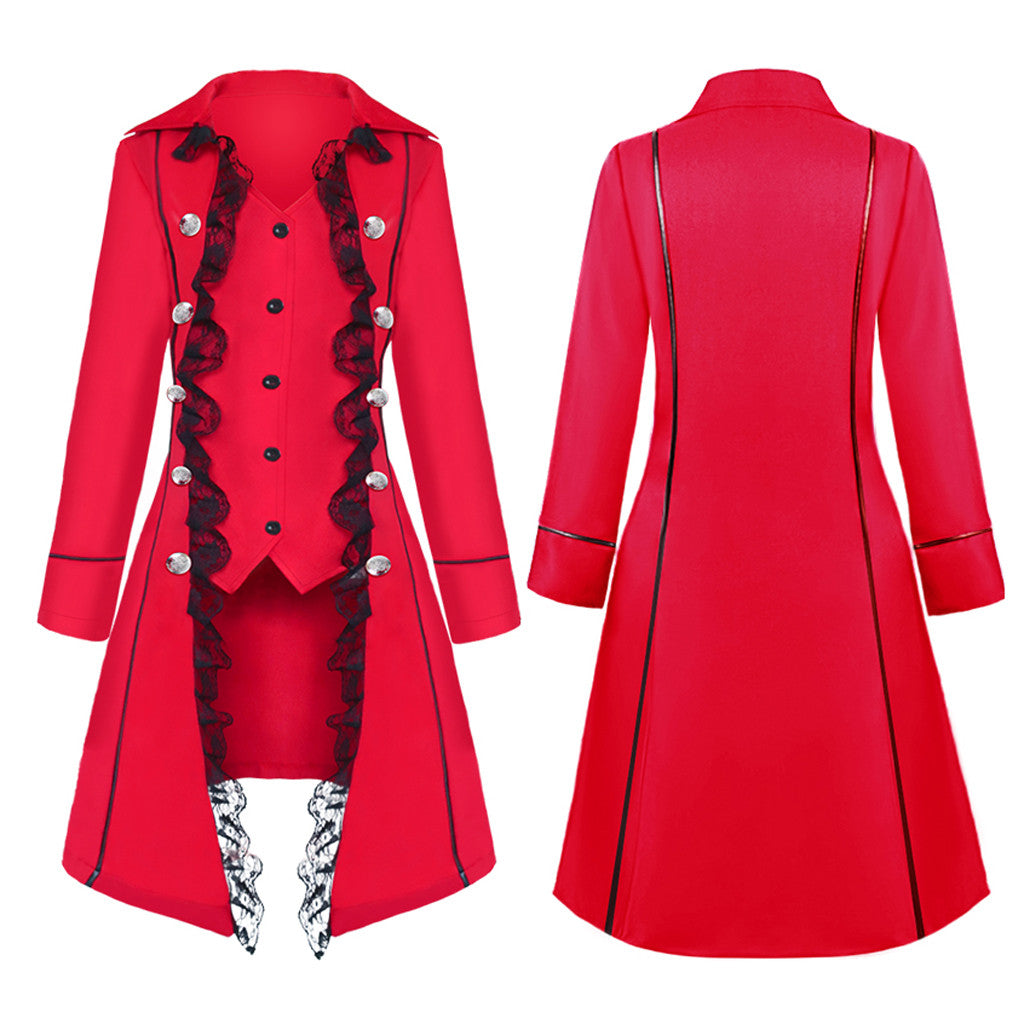 Halloween Robe Gothic Medieval Vintage Cardigan Jacket Long Sleeve Waisted Thre image 1