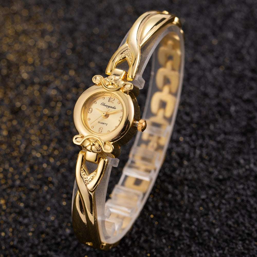 Simple Elegant Small Women's Watches Luxury Brand Gold Wrist Watches for Women image 3