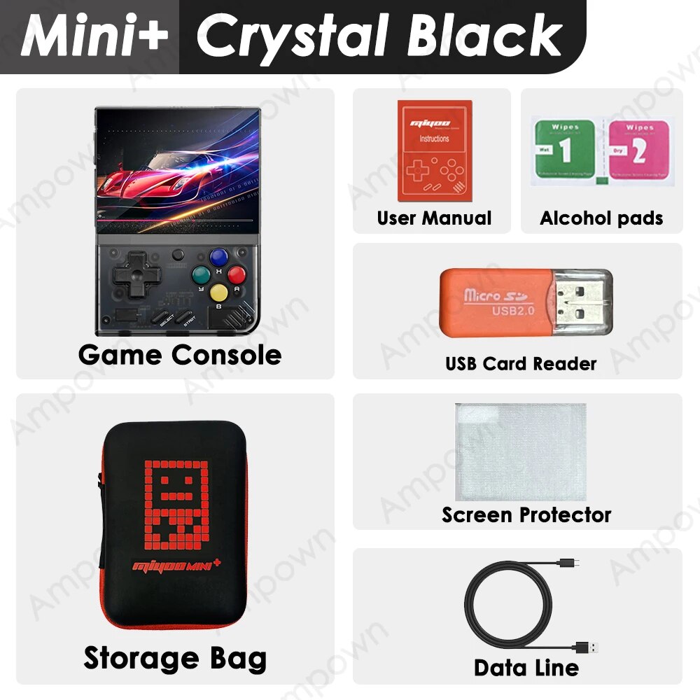 MIYOO Mini Plus Portable Retro Handheld Game Console V2 Mini+ IPS Screen Classi image 0