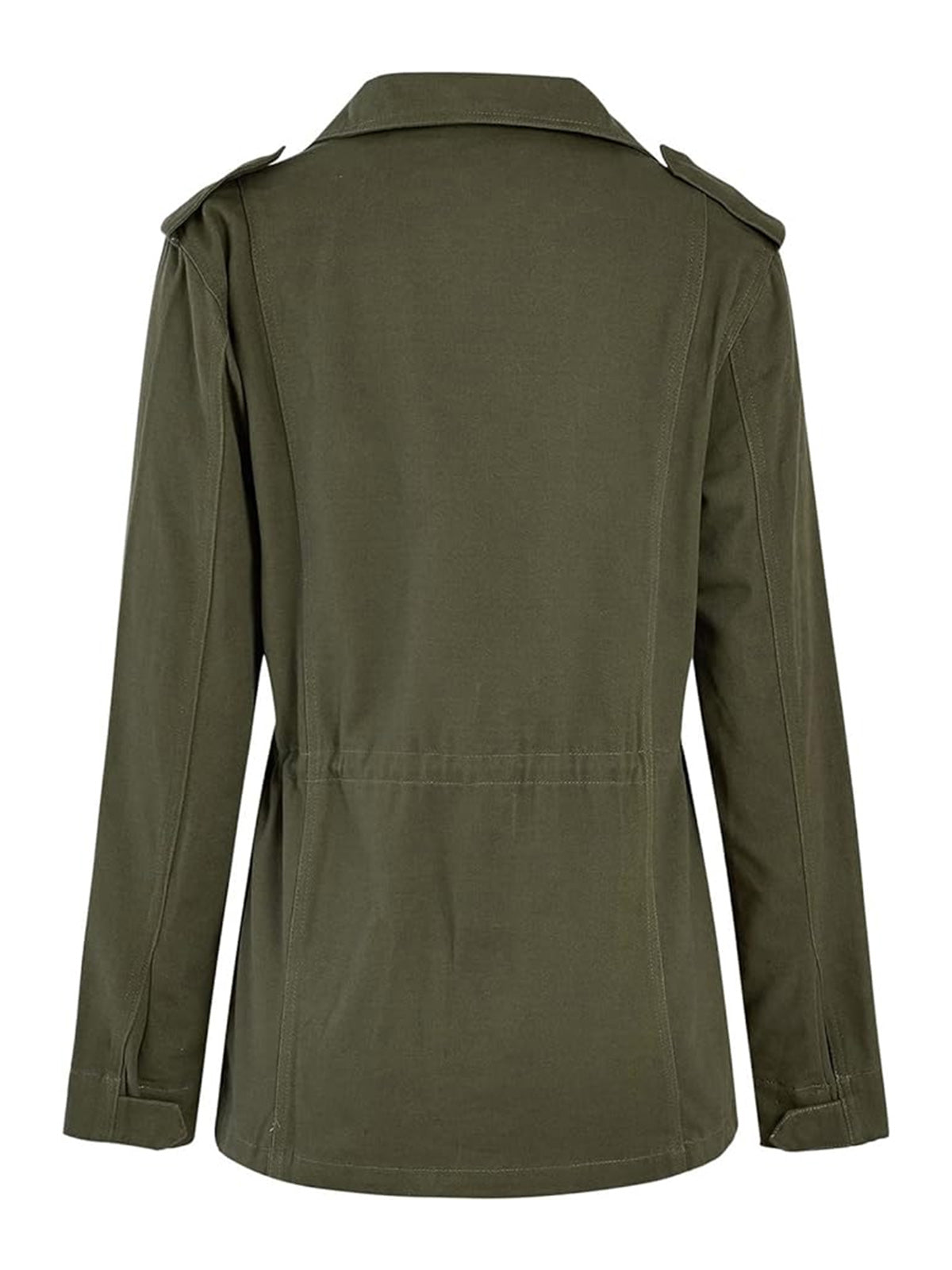 Women’s Lightweight Military Anorak Jackets Zip Up Snap Buttons Parka Safari Ut image 9