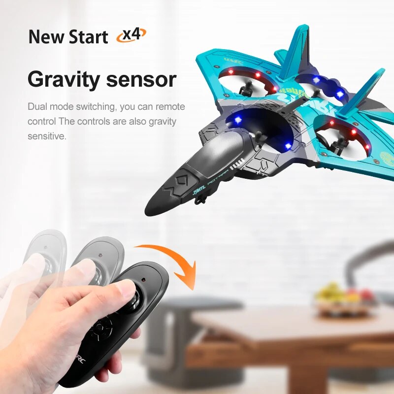 V17 RC Remote Control Airplane Drone 2.4G Gravity Sensing Remote Control Plane image 8