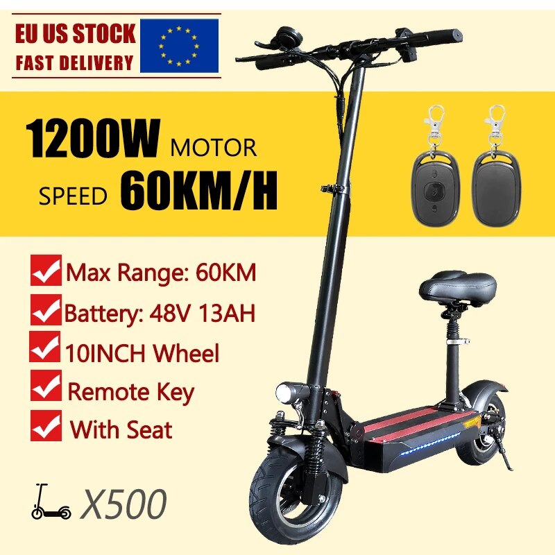 100km/h Top Speed Scooter Electric 13inch Tire Electric Kick Scooter Folding Hy image 4
