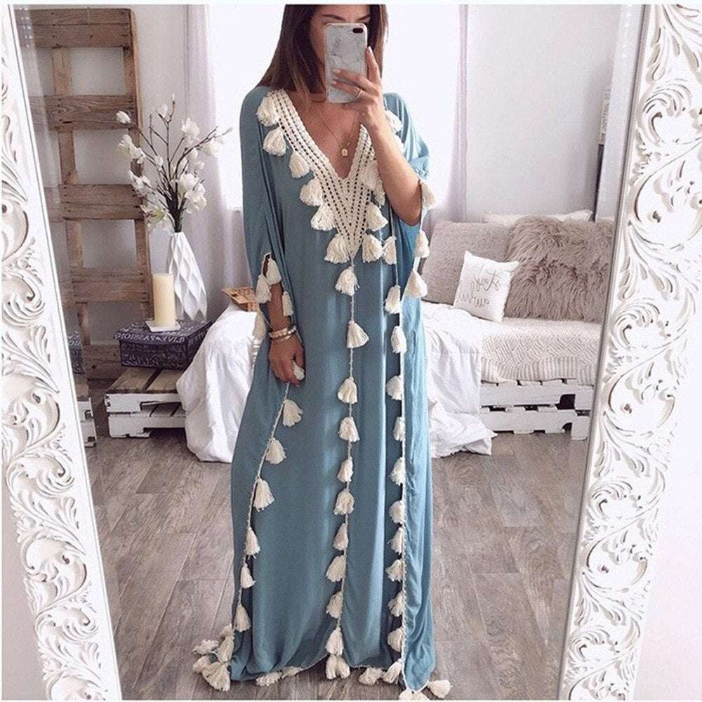 African Clothes For Women Dress Dashiki Robes Summer Islamic Clothing image 0
